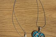 Sterling Silver Turquoise Heart Necklace