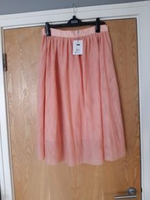 Savida Nectarine Angel Lined Mesh Skirt. S.L.(14).  B.N.W.T