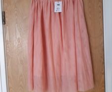 Savida Nectarine Angel Lined Mesh Skirt. S.L.(14).  B.N.W.T