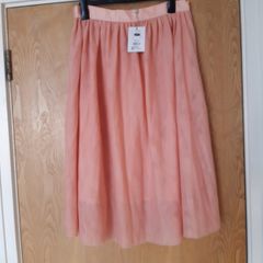 Savida Nectarine Angel Lined Mesh Skirt. S.L.(14).  B.N.W.T