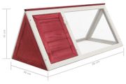 Animal Rabbit Cage Red Wood