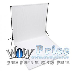 3m x 6m Background Cotton Muslin White