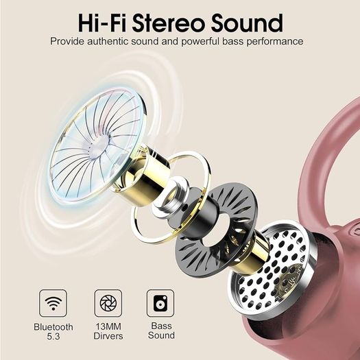 NEW SALE | Wireless Earbuds, 2023 Wireless Earphones Bluetooth 5.3 Headphones Wireless, Over Ear Buds Wireless Earbuds with Earhooks