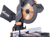 046-0001A R210CMS Compound Saw with Multi-Material Cutting, Bevel, 45 Degree Mitre, 3-Year Warranty, 1200 W, 230 V-Domestic, Black