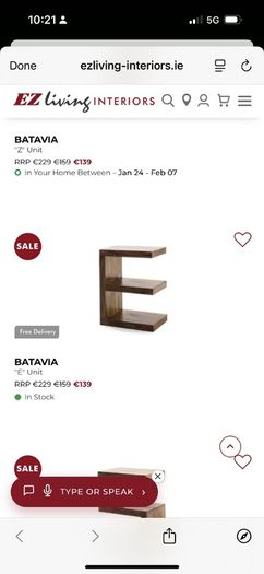 Shelving units
