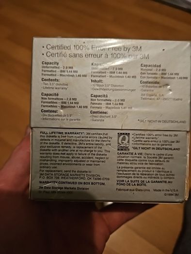 3M High Density 3.5" Floppy Disks
