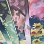 Large Triptich Style Watercolour - "The Cat on The Patio" by John Skelton Snr. Image 3