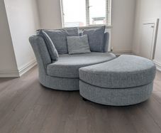 DFS Lorella Swivel Sofa & Footstool Set