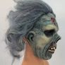 Halloween zombie latex mask with hair. Image 3