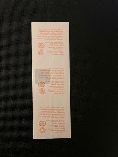 Vintage 1999 Pokemon Sandylion Sticker Sheets