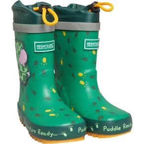 Regatta Infant Peppa Pig Puddle Wellingtons Dino Green