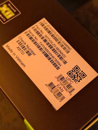 GeForce RTX 5070 12GB Card