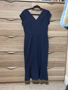 navy wedding guest dress