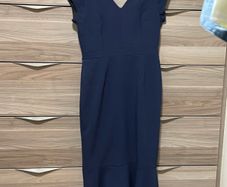 navy wedding guest dress