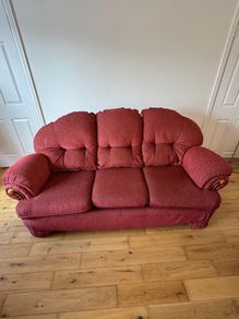 3 Piece Suite - Sofa and 2x Armchairs