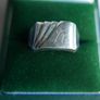 Vintage Nickel Silver Signet Ring - Classic size T Image 3