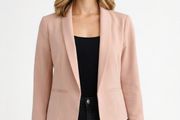 NEW LOOK Ladies Blush Blazer: Size 10 - AS NEW - Also available in White
