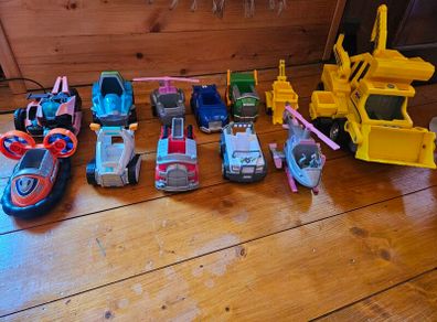 Paw patrol vehicles and character bundle
