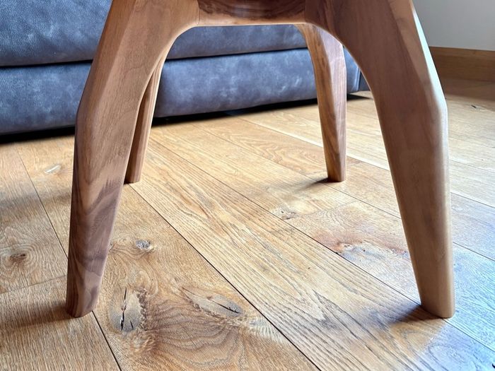 Spalted beech and walnut coffee table