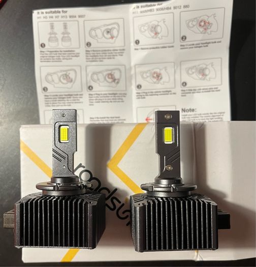 HID Bulbs 2X Upgrade M19 D1S  LED Headlight Bulbs HID XENON Conversion Kit