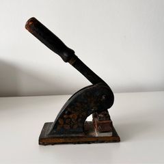 Antique Cast Iron Embossing Press