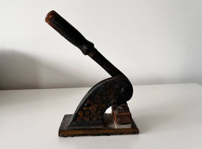 Antique Cast Iron Embossing Press