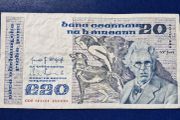 Ireland 1983 W.B. Yeats 20 pound banknote