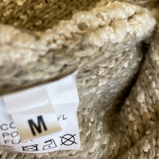 Tivoli Limited Edition Cotton Flax Blend Chunky Knit Cardigan Jacket - Size M