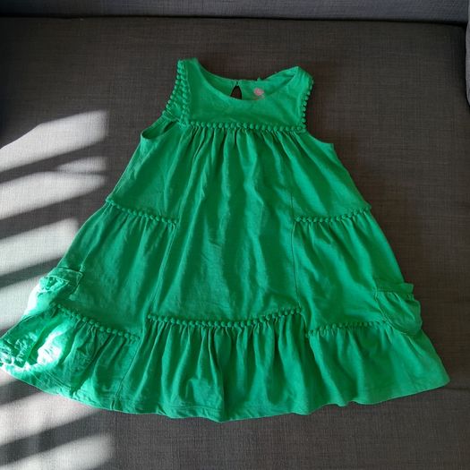 Girls green dress NEXT size 2-3 years