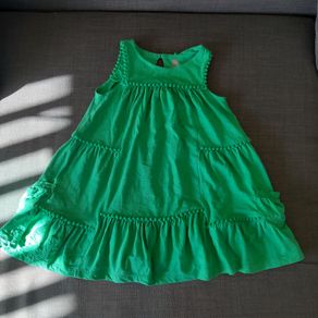 Girls green dress NEXT size 2-3 years