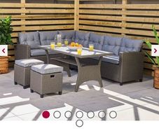 Garden Rattan Corner furniture Set