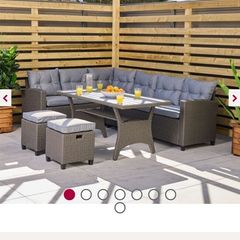 Garden Rattan Corner furniture Set