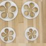 4 beautiful flower cutters for fondant for cakes or cupcakes Image 2