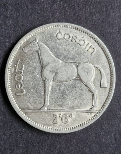Ireland 1941 Silver Half Crown coin.