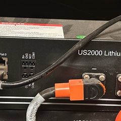 Pylontech US2000 48V 2.4kWh lithium solar battery.