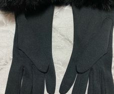 Gloves - Stretch with Faux Fur Trim