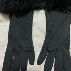 Gloves - Stretch with Faux Fur Trim