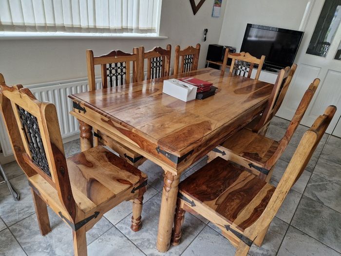 Dinning Table and 8 Chairs