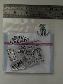 Heffy Doodle "Hay there" photopolymer stamp set
