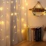 Icicle Lights Outdoor, 46ft 480 LED Window Curtain Lights Mains Powered Warm White 8 Modes Waterproof Christmas Fairy String Lights for Garden Xmas Party Outside Decorations, White Cable Image 5
