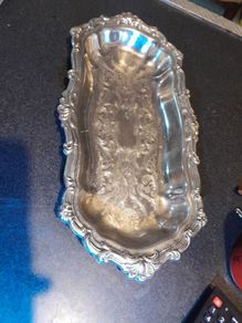 Antique long tray 35cm