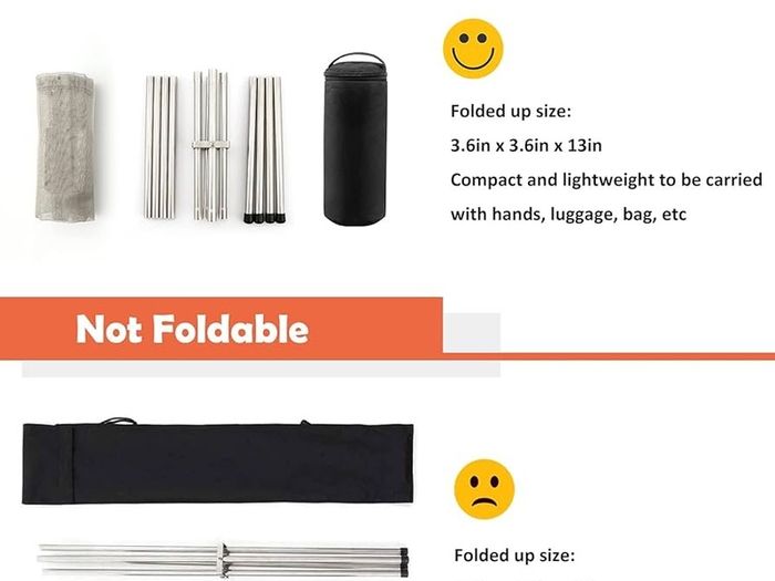 NEW SALE | Portable Fire Pit for Camping, Outdoor Folding Firepit Fireplace with Heat Resistant Gloves & Carrying Bag