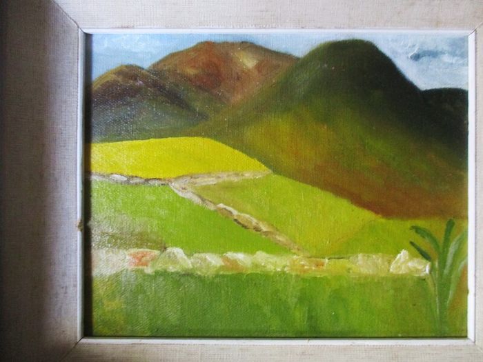 Irish Oil On Board Painting