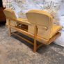 Mid Century Modern Seat Bank in Original Yellow Upholstery Image 8