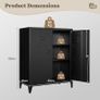 Multi-Purpose Cabinet Metal Cabinet Tool Cabinet Made of Steel Office Cabinet with 2 Doors Workshop Cabinet Small Cabinet Storage Cabinet Folder Cabinet Image 3