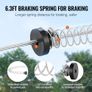 Zipline Kit for Kids and Adult, 24.38 m Zip Line Kits Up to 227 kg, Backyard Outdoor Quick Setup Zipline, Playground Entertainment with Stainless Steel Zipline, Spring Brake, Safety Harness, Seat Image 4