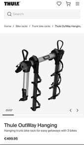 Thule bike rack - Outway Hanging 3 Bike Rack