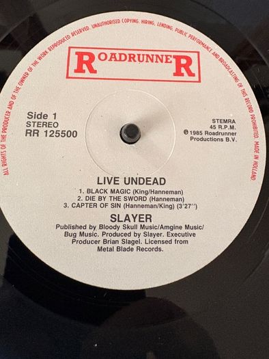 Slayer - Live Undead (First Press / White Frame)