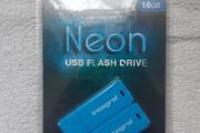 Integral Neon USB Flash Drive 32GB (2x16GB) Memory Stick Home Office School College