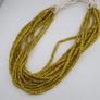Antique Venetian Yellow Trade 3-5mm Beads Necklace Strands Image 7